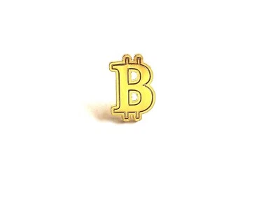 Bitcoin Anstecknadel Pin Gold Geschenk  - Bild 1 von 3