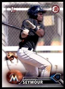2016 Bowman Prospects Anfernee Seymour Rookie Miami Marlins #BP21 2096 - Picture 1 of 2