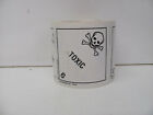 Labelmaster Hml27 Partial Roll Of Toxic Class 6 Labels 4" X 4" Nos!!!