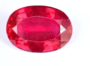 18.35 Ct Natural Blood Red Ruby Oval Certified Mozambique Stunning Gemstone - Picture 1 of 7