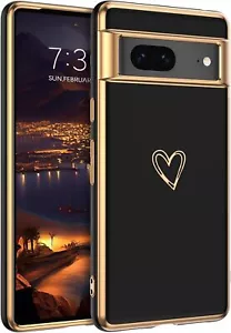 Für Google Pixel 7/7 Pro/7a Slim Case Stoßfest Herz Muster Handyhülle - Bild 1 von 46