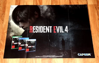 Resident Evil 4 RE 4 Resident Evil 4 Capcom PS4 PS5 Rare Promo Poster 84x59,5cm - Image 1 of 4