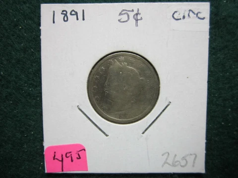 1891   Liberty Nickel Cover