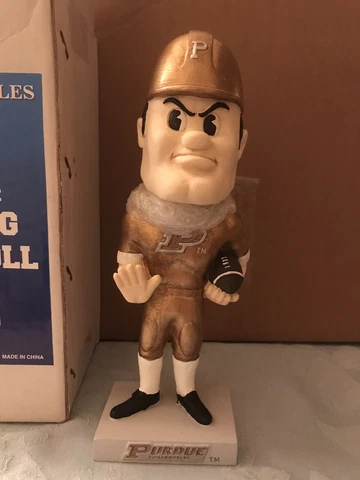 PURDUE PETE Purdue Boilermakers Football Mascot 2001 BPI Nodder Bobblehead NIB! Cover