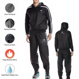 Mytra Fusion Men Sauna Sweat Suit & Pro Hooded Suit Greater Range - Picture 1 of 6