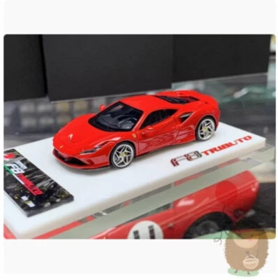 1/64 Ferrari F8 TRIBUTO Supercar Limited Resin Metal Diecast Car Model Hobby Toy - Image 1 of 4
