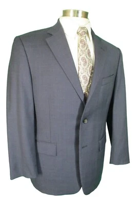 Traje de lana Brooks Brothers 346 Madison Fit para hombre azul marino a cuadros Glen 2 Btn 40S Foto 1 de 4