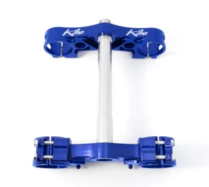 KITE Piastre per forcelle MX-EN BLU YAMAHA YZ125/250 2006>14 - Foto 1 di 1