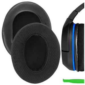 Geekria Cuscinetti Auricolari di Ricambio per Cuffie Turtle Beach Stealth 400 (Nero) - Foto 1 di 6