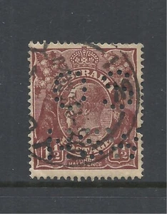 AUSTRALIA SCOTT OB24 USADO BIEN - 1914 1,5p CHOCOLATE EDICIÓN OFICIAL - Imagen 1 de 2