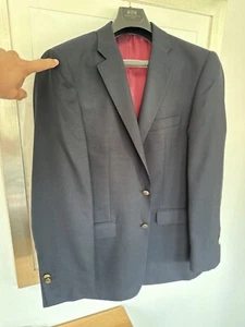 Hawes Und Curtis Copra 54r Classic Fit Uk 44r Jacket Marineblau Sakko - Bild 1 von 6