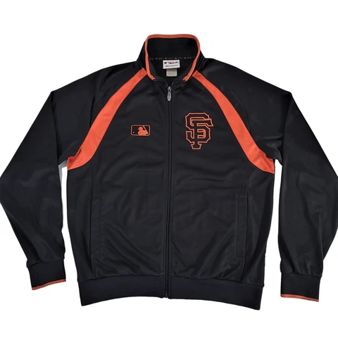 San Francisco Giants Majestic Jacket Therma Base Mens Adult L Large Dugout Black Cover