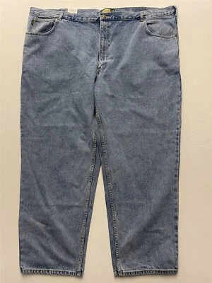 NWT Cabela's Roughneck 52 x 30 100% Cotton Relaxed Medium Wash Denim Jeans - Image 1 of 4