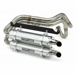 Trinity Brushed Stage 5 Dual Full System Exhaust Pipe Honda Talon - Picture 1 of 1