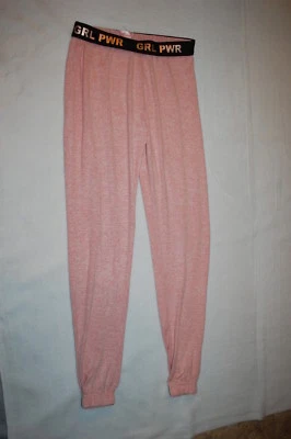 Pantalones de salón para mujer SUPER SUAVES DE PUNTO ROSA JASPEADO Grl Pwr XS S M L Foto 1 de 2