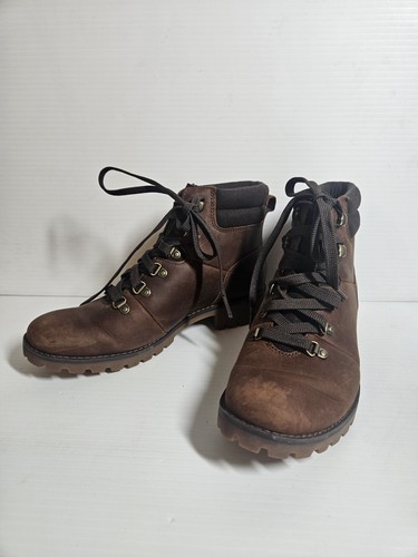 Timberland stivali in pelle donna 7 5 stivaletti allacciati marroni