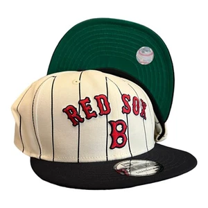 New Era Boston Red Sox Throwback Pinstripe 9FIFTY Snapback Hat Cap - Picture 1 of 8