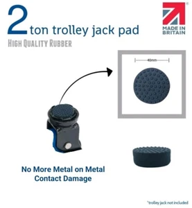 Rubber Pad for 2 Ton Trolley Jack - 40mm Diameter - Picture 1 of 8