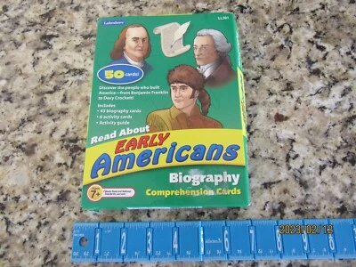 Lakeshore Learning-Early Americans Biography Comprehension Cards-2009 - Image 1 of 4