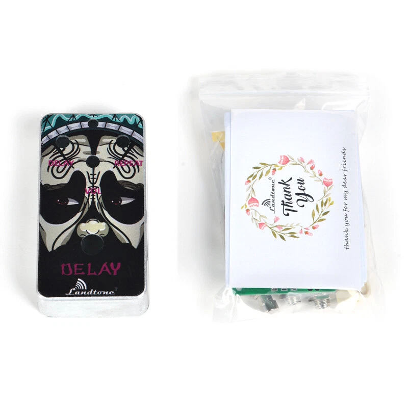    Zum Selbermachen Landtone Verzögerung Gitarrenpedal alle Kits mit 1590B und 3PDT 9PIN Fußschalter - Bild 1 von 4