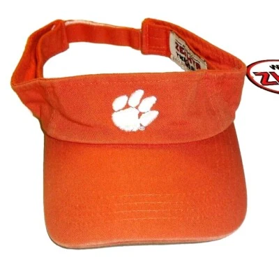 Clemson Tigers Mens Zephyr Orange Visor hat cap Ncaa New - Image 1 of 3