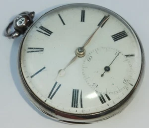 1830 Jas FIELD Hertford Early Antique Silver English fusee lever pocket watch - Picture 1 of 23