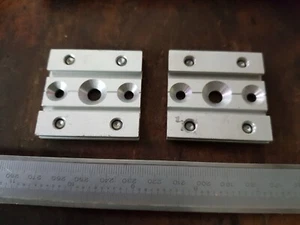 2 pcs HAWA 943.30.024 Top Fixing Plate for Two Single Upper Running Tracks - Picture 1 of 2