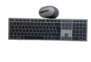 Dell KB7221Wt Wireless Keyboard & Mouse Silver/Grey) RF or Bluetooth! - Picture 1 of 2