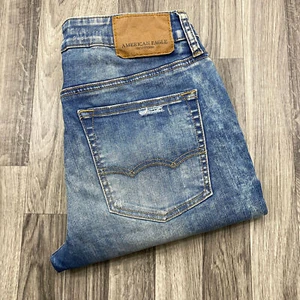 AMERICAN EAGLE Extreme Flex Slim Blue Denim Distressed Jeans Men's Size 31 X 32 - Picture 1 of 12