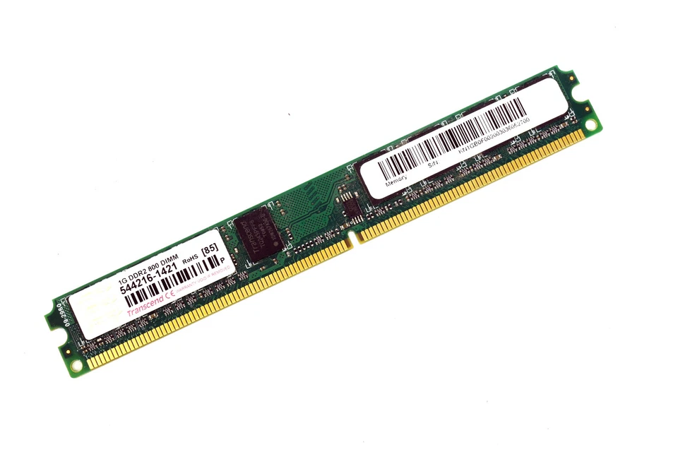 Transcend 1G DDR2 800 DIMM Low Profile Memory RAM - Image 1 of 1