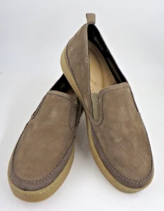 Womens Clarks Contour Comfort Suede Upper Brown Shoes Loafer Worn Once Size 9 M - Picture 1 of 7