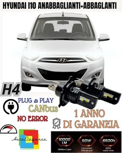 Set H4 Para LED Hyundai I10 MK2 Lámparas H4 6000K Xenón Blanco Noavaria - Imagen 1 de 2