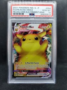 Pikachu VMAX Indonesia Tournament Winner Trophy - 054/S-P - PSA 10 GEM MT - Picture 1 of 2