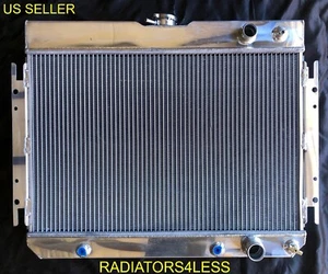 CHAMPION 3 ROW ALUMINUM RADIATOR 63 64 65 66 67 68 CHEVY IMPALA LS ENGINE SWAP - Picture 1 of 2