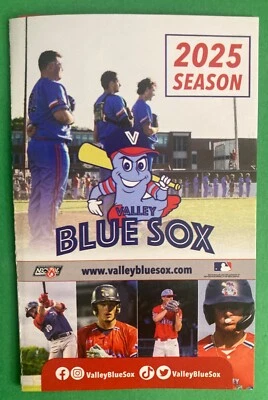2025 Valley Blue Sox Baseball Pocket Schedule (NECBL) - Image 1 of 2