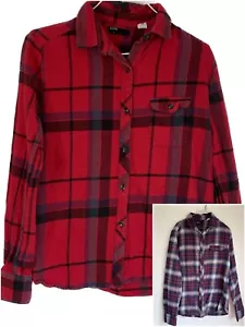 Vintage Y2K Urban Outfitters UO BDG Plaid Flannel Shirt Lot Size XS - Picture 1 of 7