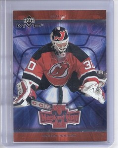 02-03 2002-03 UPPER DECK MVP MARTIN BRODEUR MASKED MEN MM4 NEW JERSEY DEVILS