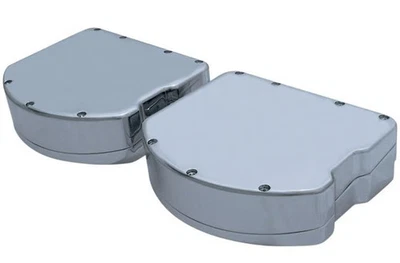 Cubiertas de válvula estilo cabeza panorámica lisa Covingtons - Cromo motocicleta calle C1283-C Foto 1 de 4