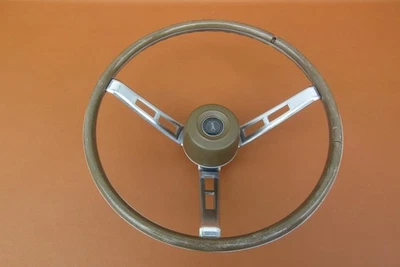 1968 1969 Dodge Plymouth B Body Good Complete Orig Mopar Wood Steering Wheel - Image 1 of 4