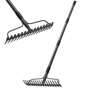 Thatch Rakes for Lawns, Heavy Duty Metal Garden Rake with 17 Prongs, Adjustab... - Bild 1 von 6