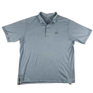 Peter Millar Polo Shirt Mens XL Blue Pinehurst 1895 Golf Course Cotton Classic - Picture 1 of 10