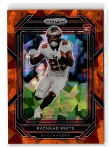 2022 Panini Prizm Rachaad White RC #343 Orange Ice Tampa Bay Buccaneers - Picture 1 of 2