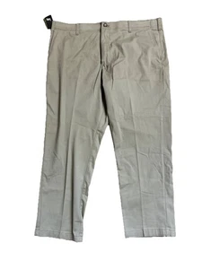 NWT Lee Extreme Motion Relaxed Taper Flat Front Khaki Dress Pants Size 42 x 30 - Picture 1 of 3