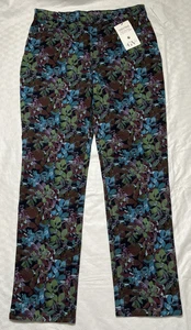 Gloria Vanderbilt Amanda Jeans Women's Size 12 Midnight Affair Autumn Leaves NWT - Picture 1 of 5