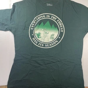 Disney Bambi Everything In The Forest Has A Season T Shirt Size XL Green - Picture 1 of 3