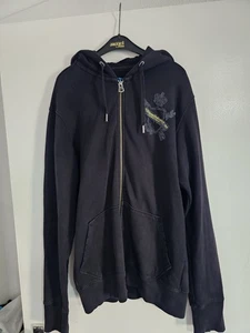 Diesel Men's Zip Up Hoody Black Size Xl Smart Casual Zip Up Used - Picture 1 of 5