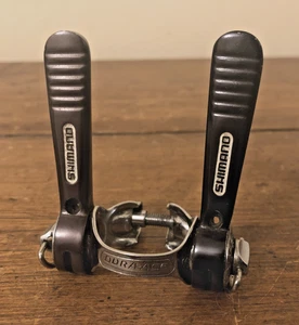 Shimano Dura Ace Black, Shifter Set, Excellent,  Band-On, 1970s - Picture 1 of 12