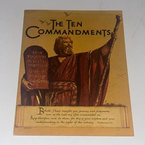 The Ten Commandments (1956) Movie Program Book Charlton Brynner Heston DeMille - Picture 1 of 9