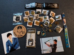 Shohei Ohtani Collectibles Lot Nippon-Ham Fighters Coaster Pins Photos WS CHAMPS - Picture 1 of 13