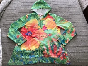 New LEOMA LOVEGROVE PICK OF THE DAY Art Print Hoodie, MEDIUM, Flowers, Jacket - Picture 1 of 7